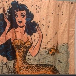 Mermaid shower curtain